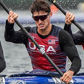 Aaron Small out on the water