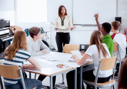 Teens at school Teens at school