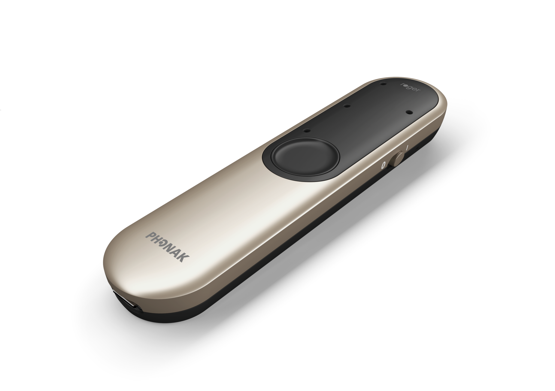 Phonak Roger On hearing aid microphone.