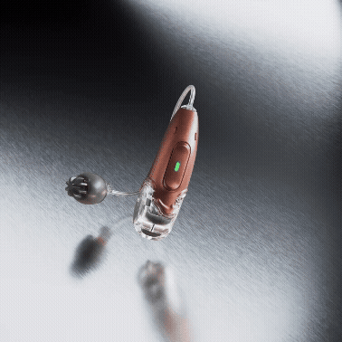 Audeo E-R hearing aid animation
