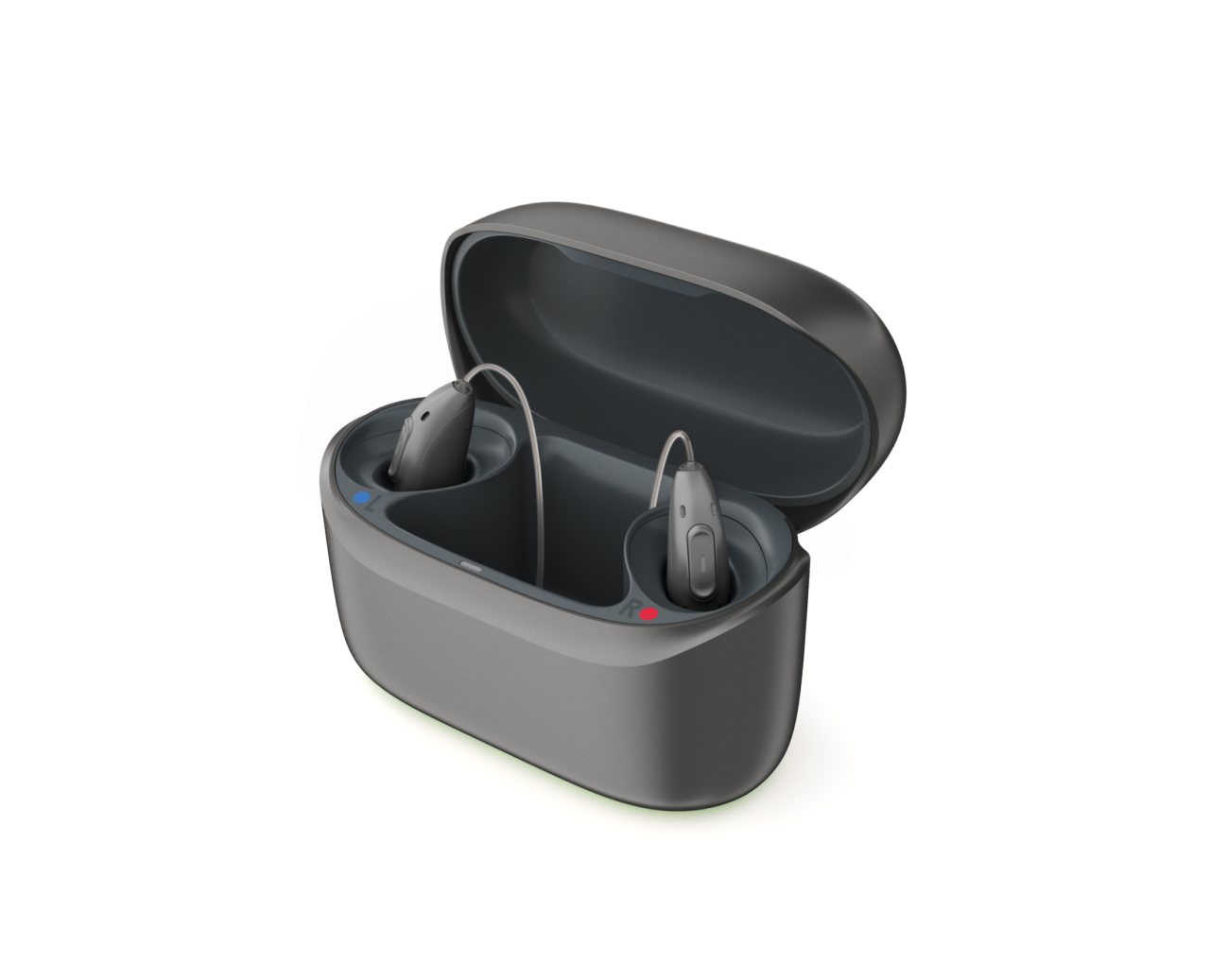 Phonak ChargerGo RIC I E with Phonak EON hearing aids