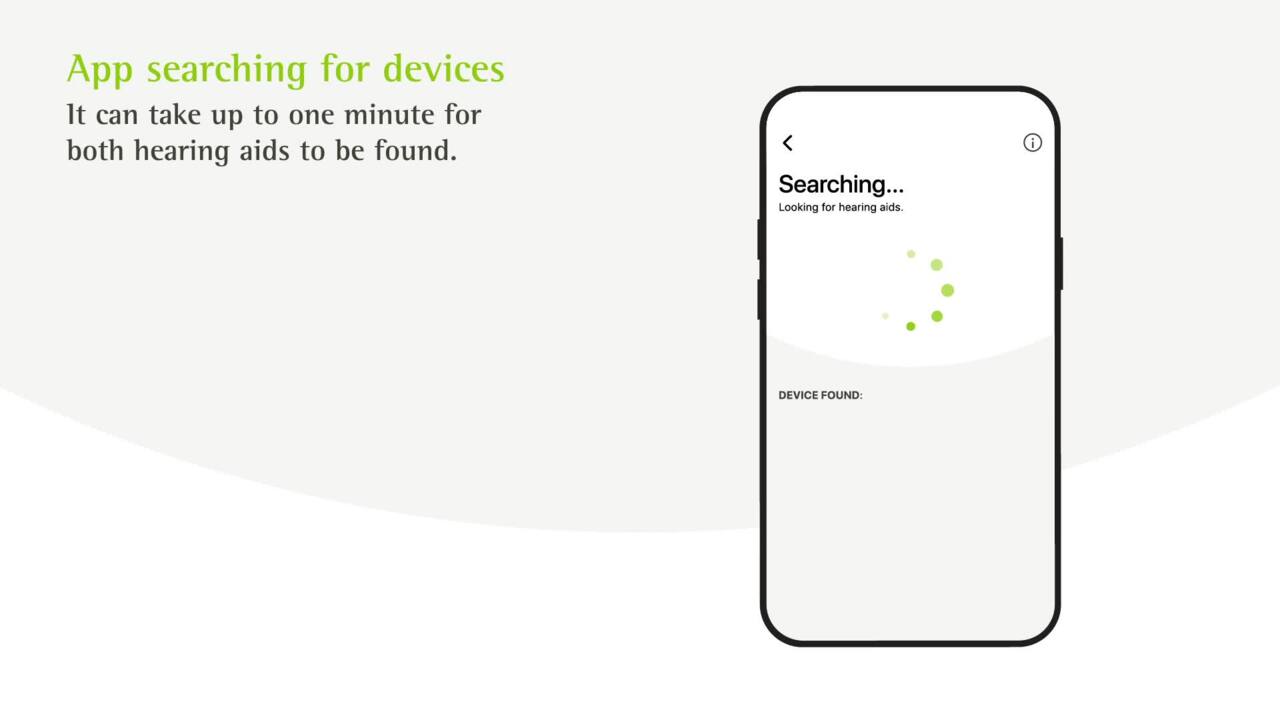 Pair and connect the myPhonak app on iPhone with non-rechargeable hearing aids