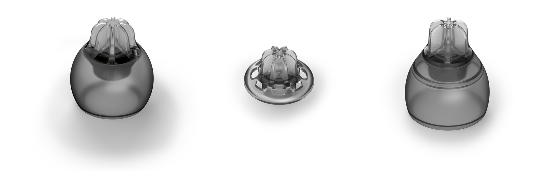 Afbeelding van EasyGuard in de uitvoeringen Vented, Open en Power Dome.