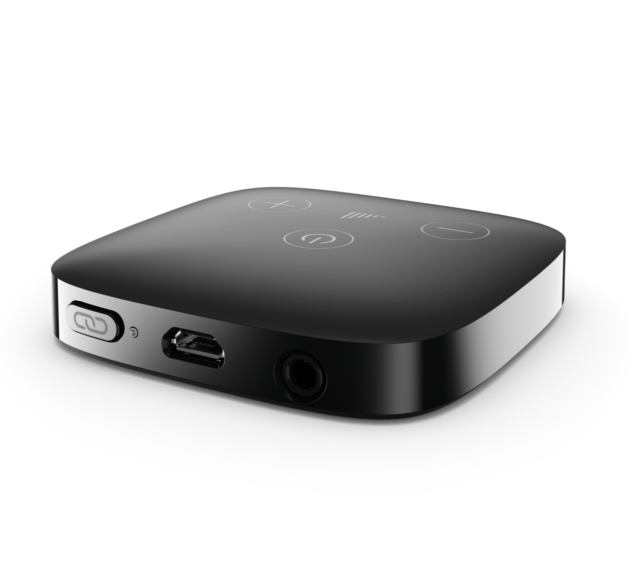 Akcesorium do aparatu słuchowego Phonak TV Connector — widok z tyłu.