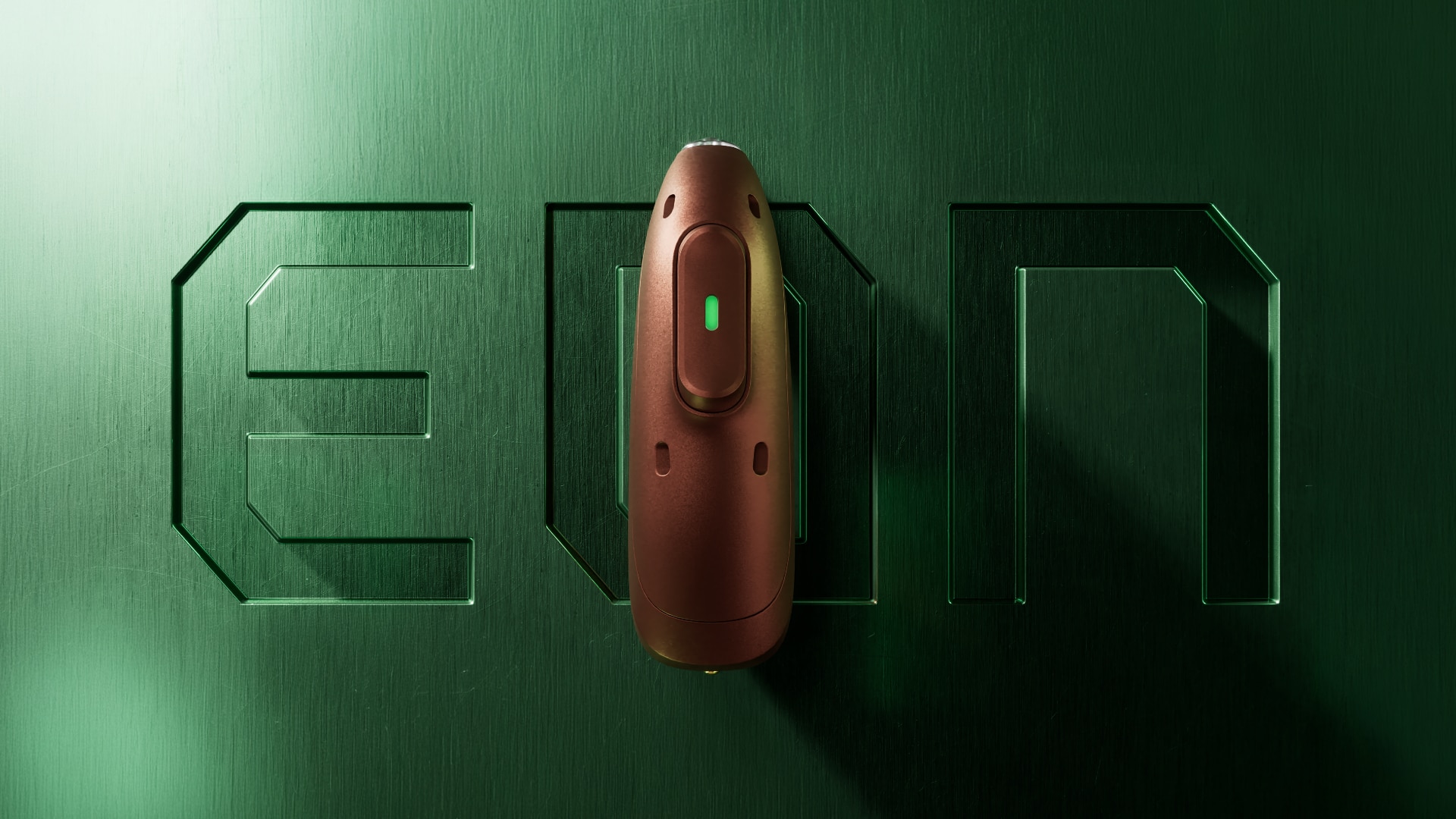 Phonak Audéo EON Sphere hearing aid on the green background
