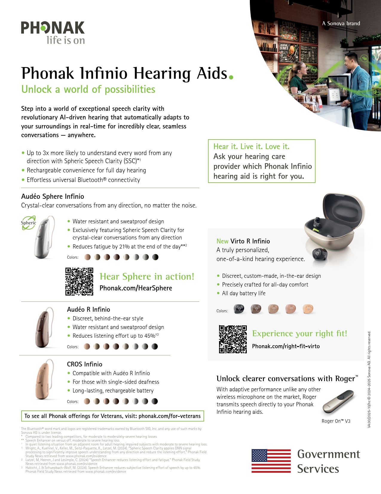 Veterans Phonak Take-along Sheet