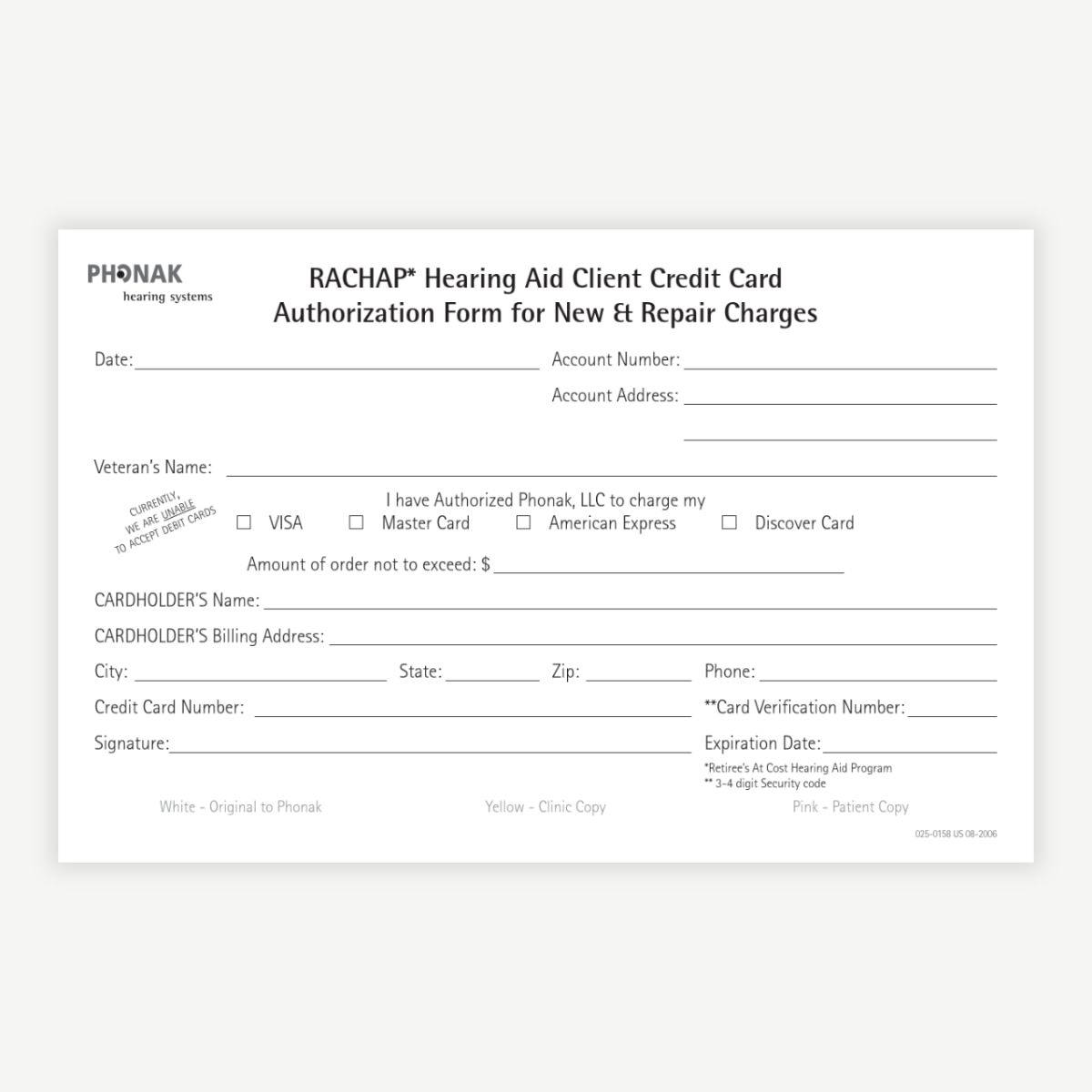 RACHAP Form