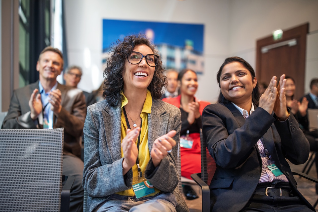 Businesswoman in action