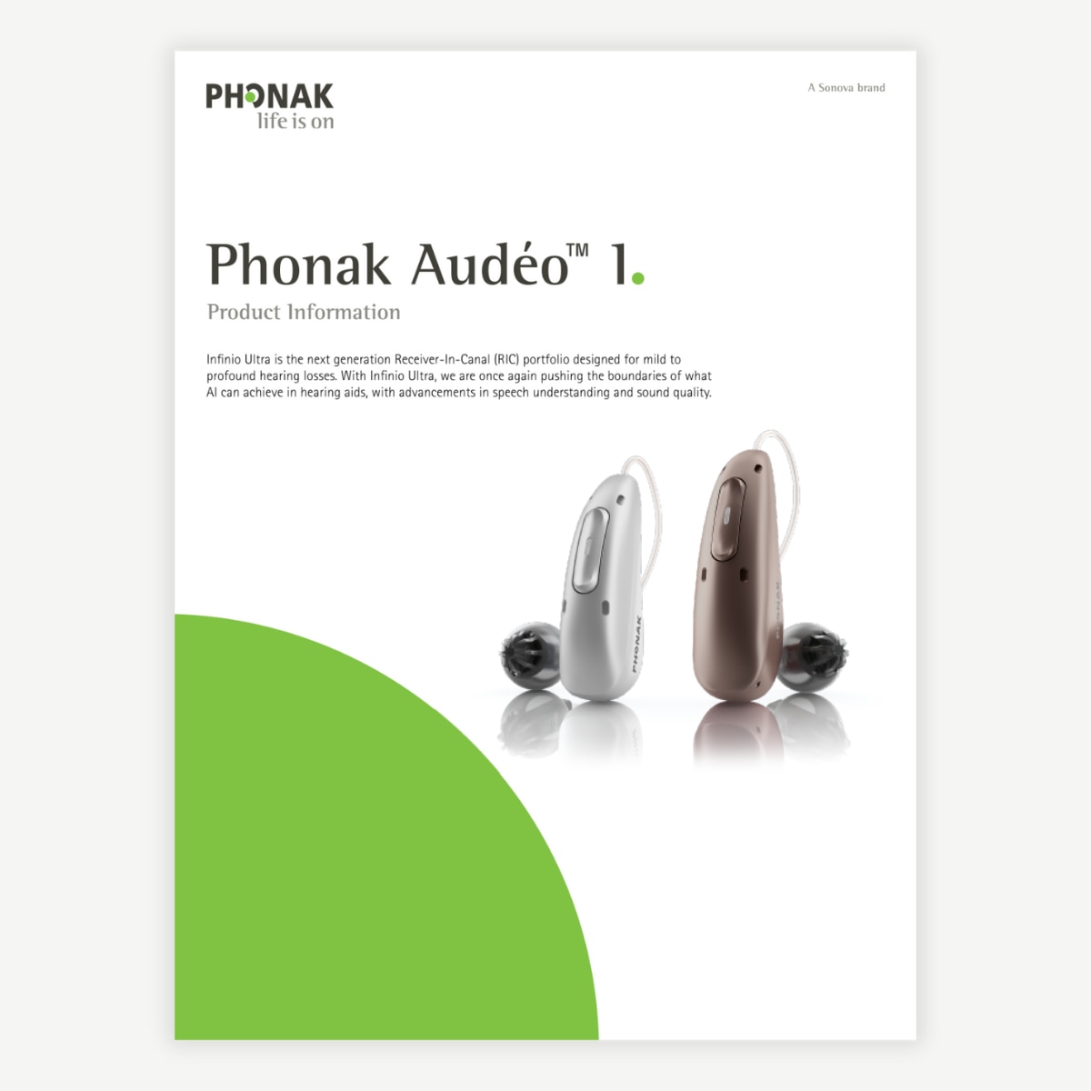 Product Information: Audéo Infinio Ultra