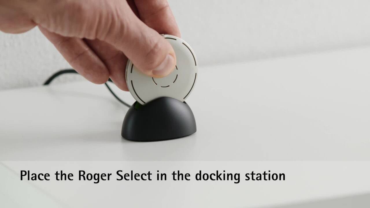 How to TV/Audio listening with Roger Select docking station